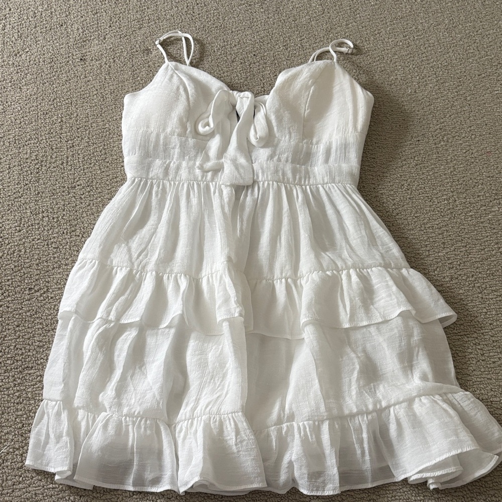 Charming White mini Dress